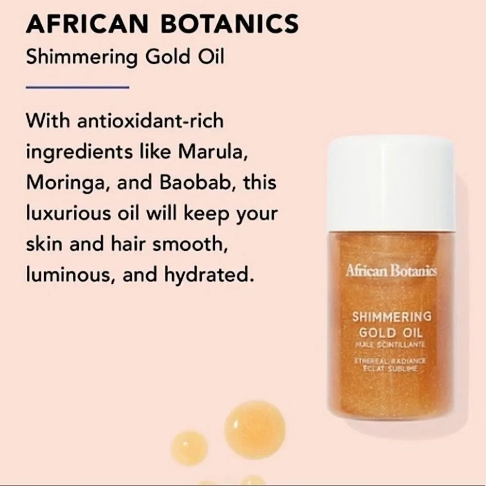 African Botanics Shimmering Gold Oil - Picture 7 of 12